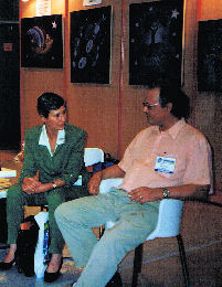 Aude de Saint Loup et Marc Renard - Autonomic 2000 - stand Edition du Fox - Dédicace de divers ouvrages.