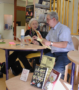 Éliane le Minoux et Pat Mallet, dédicaces à la bibliothèque Saint Éloi, Paris